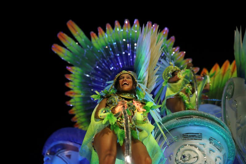 Carnival parade at the Sambadrome in Rio de Janeiro