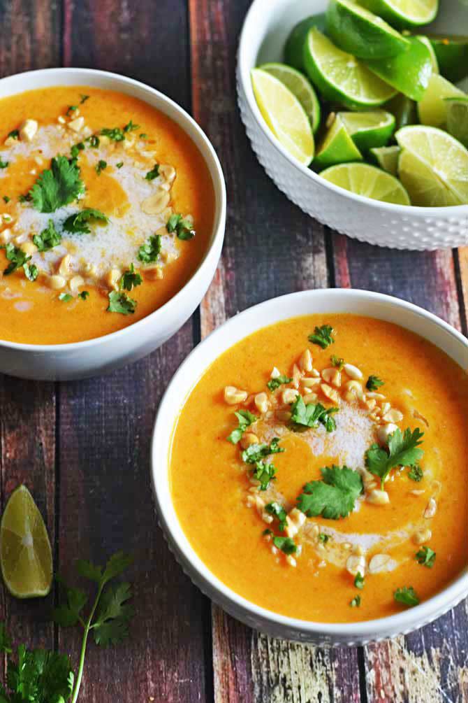 Thai Coconut Curry Butternut Squash Soup