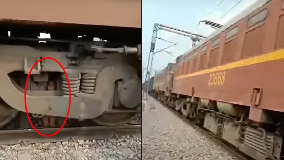 男童遭火車高速輾壓，卻奇蹟生還。（圖／翻攝自Grupo de medios YouTube）