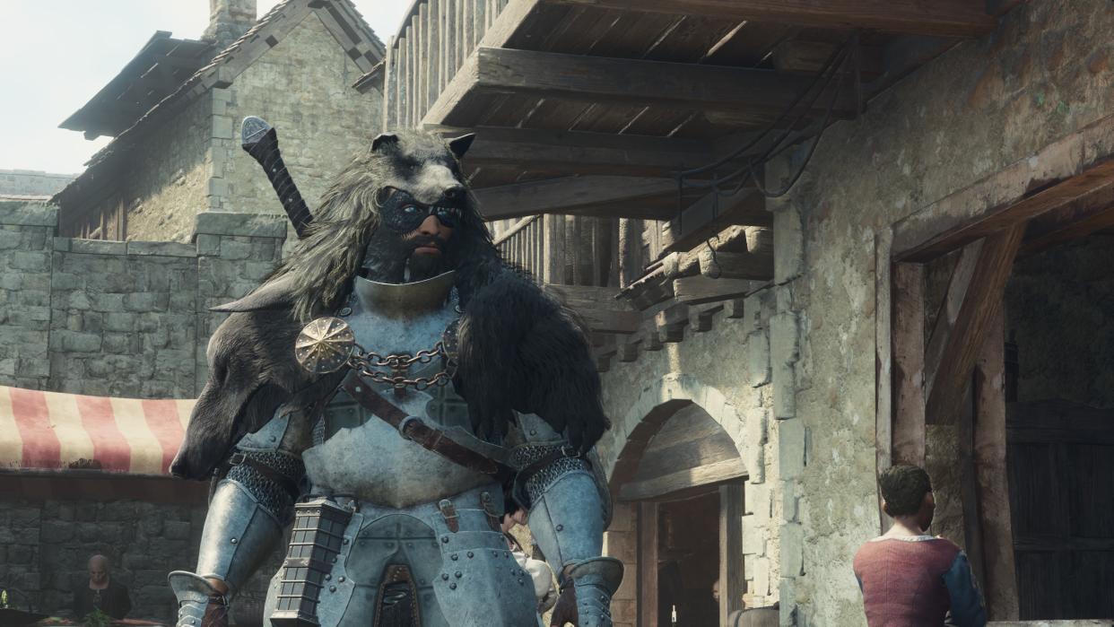  The Arisen, with a wolf helmet. 