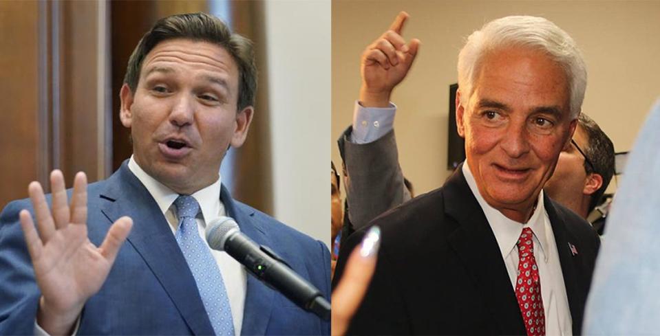 Republican Gov. Ron DeSantis and Democrat Charlie Crist square off Monday night in their lone TV debate of the governor's race.