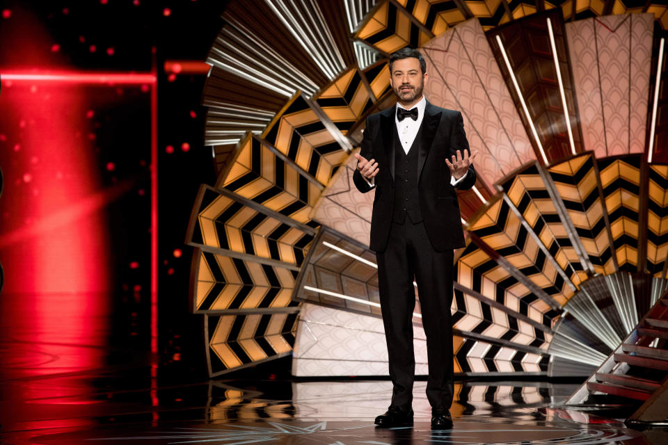 nachrichten Jimmy Kimmel bei der 89. Oscar-Verleihung (Alamy/PA)