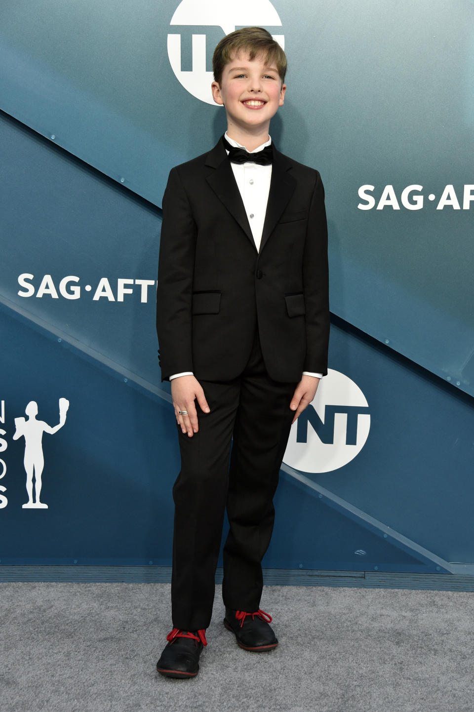 LOS ANGELES, CALIFORNIA - JANUARY 19: Iain Armitage attends the 26th Annual Screen Actors Guild Awards at The Shrine Auditorium on January 19, 2020 in Los Angeles, California. 721430 (Photo by Gregg DeGuire/Getty Images for Turner)