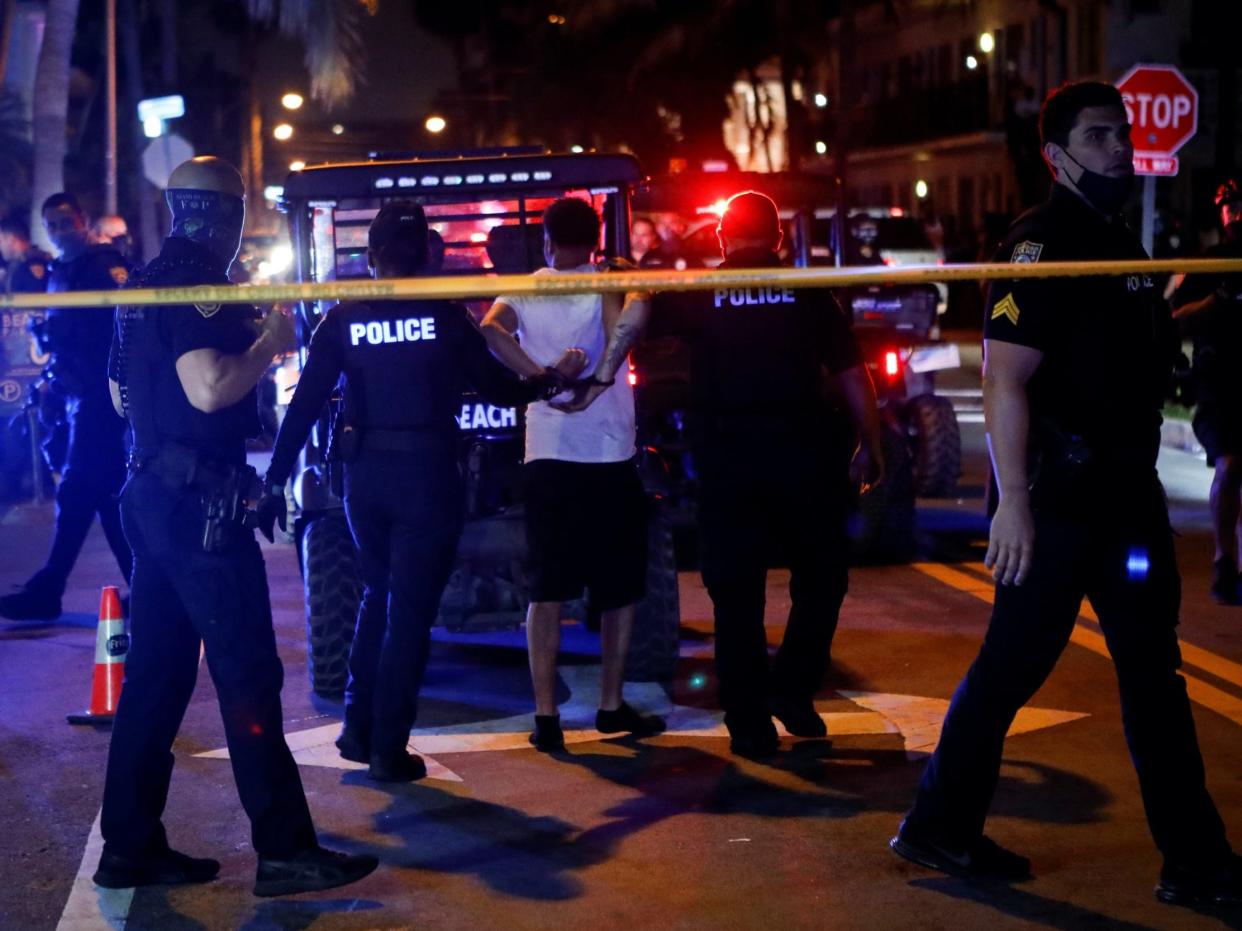 miami beach spring break arrest