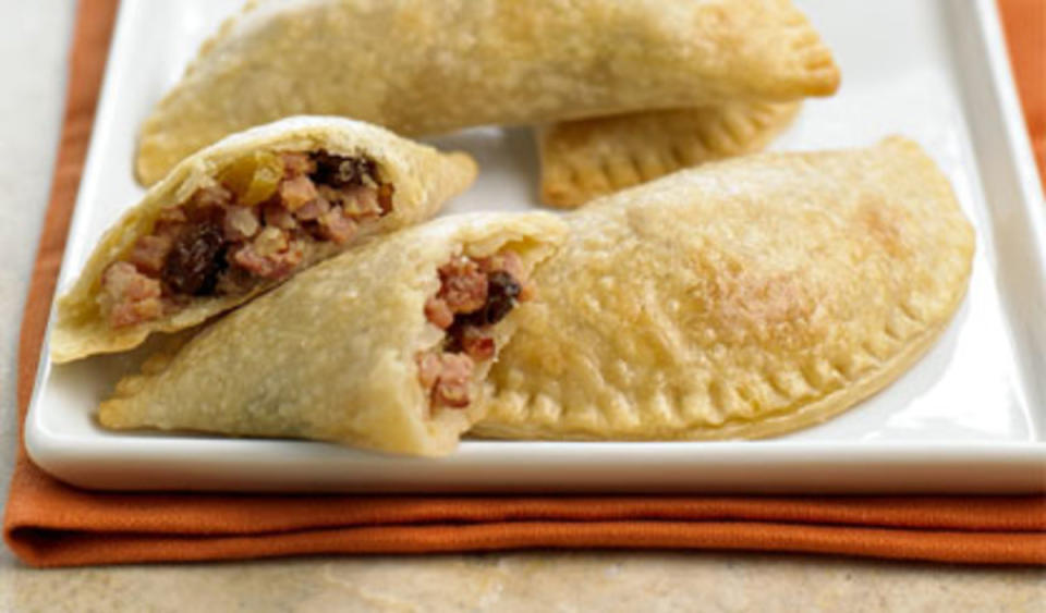 <p>Parade</p><p>The honey mustard in these ham empanadas gives them an extra boost of flavor.</p><p><strong>Get the recipe: </strong><a href="https://parade.com/29277/parade/easy-ham-and-honey-mustard-empanadas/" rel="nofollow noopener" target="_blank" data-ylk="slk:Easy Ham and Honey Mustard Empanadas;elm:context_link;itc:0;sec:content-canvas" class="link ">Easy Ham and Honey Mustard Empanadas</a></p>