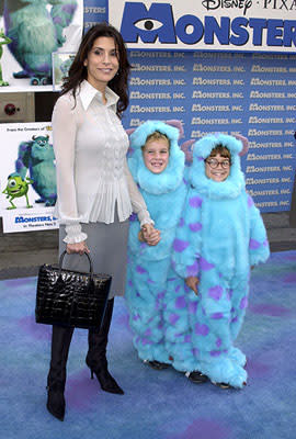 Jo Champa with nephews at the Hollywood premiere of Monsters, Inc.