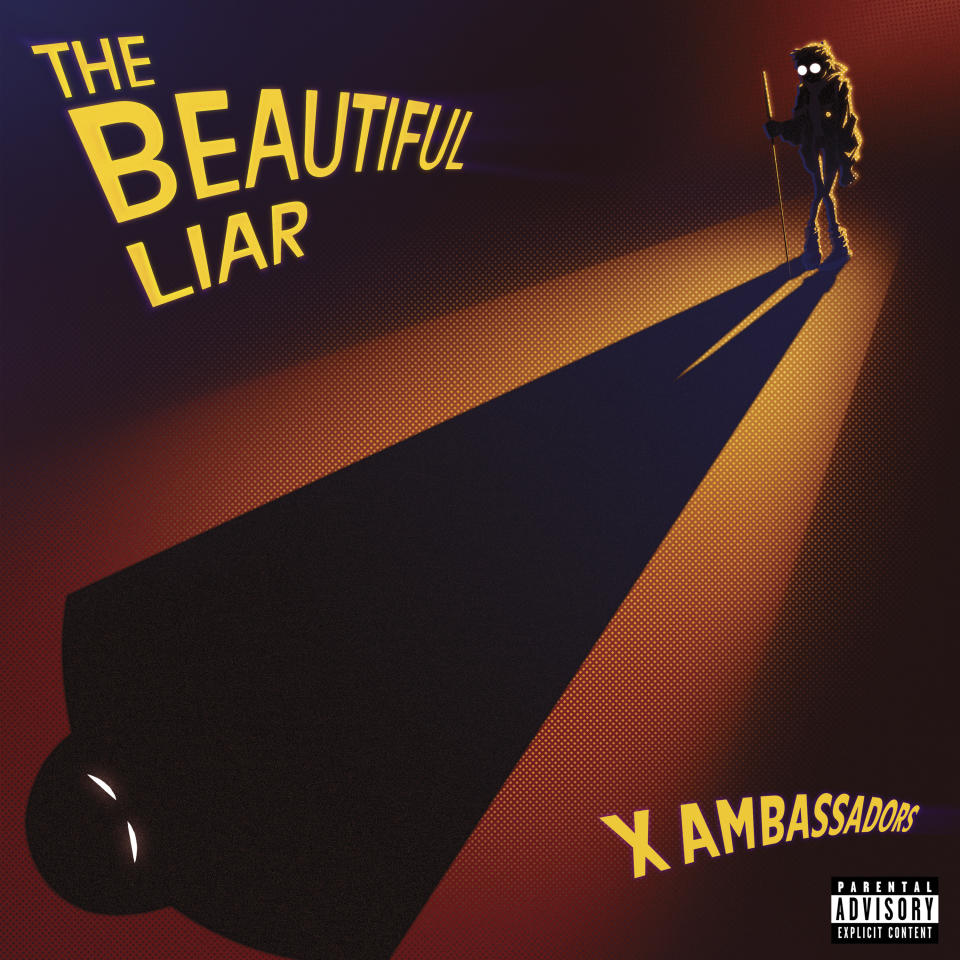 This cover image released by KIDinaKORNER/Interscope Records shows "The Beautiful Liar," a release by X Ambassadors. (KIDinaKORNER/Interscope Records via AP)