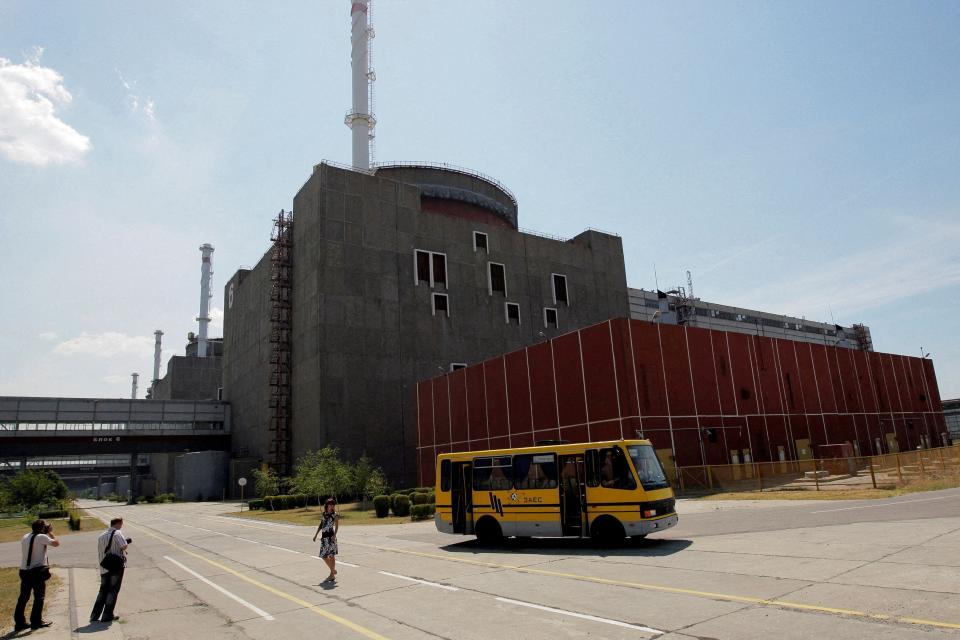The Zaporizhzhia nuclear power station in Ukraine.