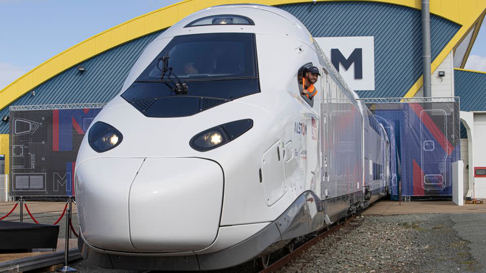 Trains similar to France's TGV-M could be used on Channel Tunnel routes. - Patrick Leveque/SIPA/AP