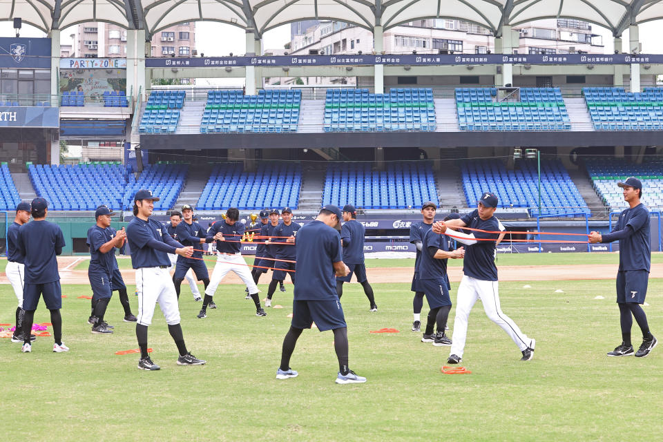 第二屆亞冠賽中華隊在新莊棒球場進行集訓。（照片來源：中職提供）