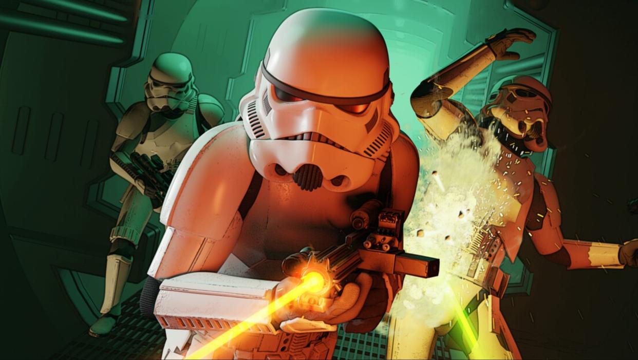  Key art stormtroopers getting blasted. 