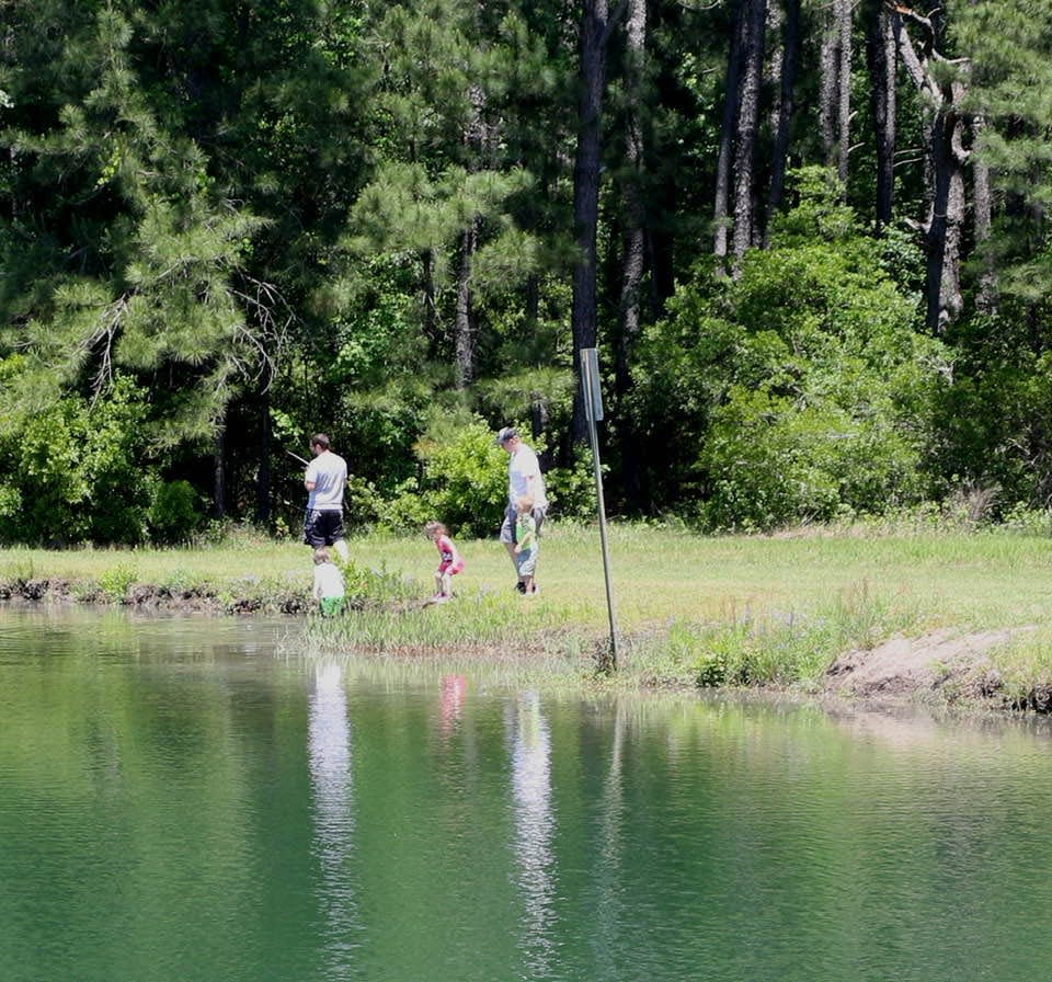 Residents enjoy the great outdoors at the Sand Hill Recreation Complex.