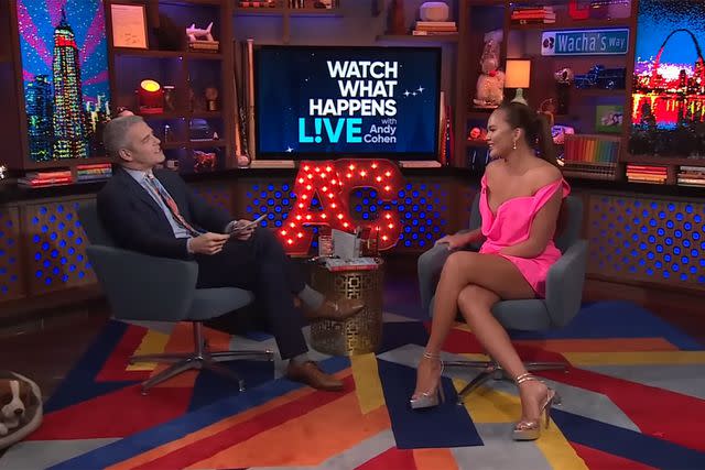 Watch What Happens Live with Andy Cohen/Youtube Andy Cohen and Chrissy Teigen