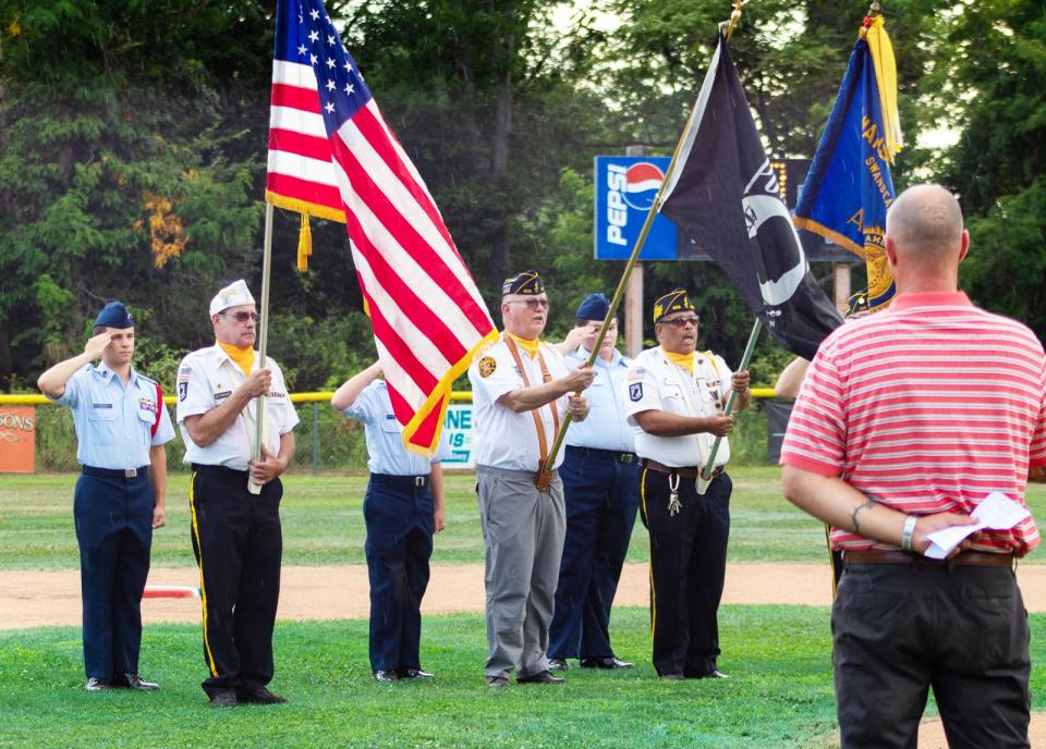 A special ceremony kicked off Swansea's first Purple Heart Day held Friday, Aug. 5, 2022 at Swansea Memorial Park.