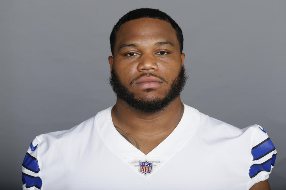 Dallas Cowboys DT Antwaun Woods had too much marijuana during a traffic stop. (AP Photo)