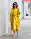 <p>Only Queen Victoria could pull off this all-mustard look for a casual daytime stroll. <i>(Photo by Robert O’neil/Splash News)</i></p>