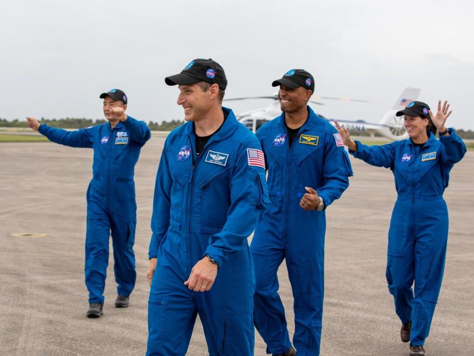 crew 1 astronauts spacex nasa florida arrival