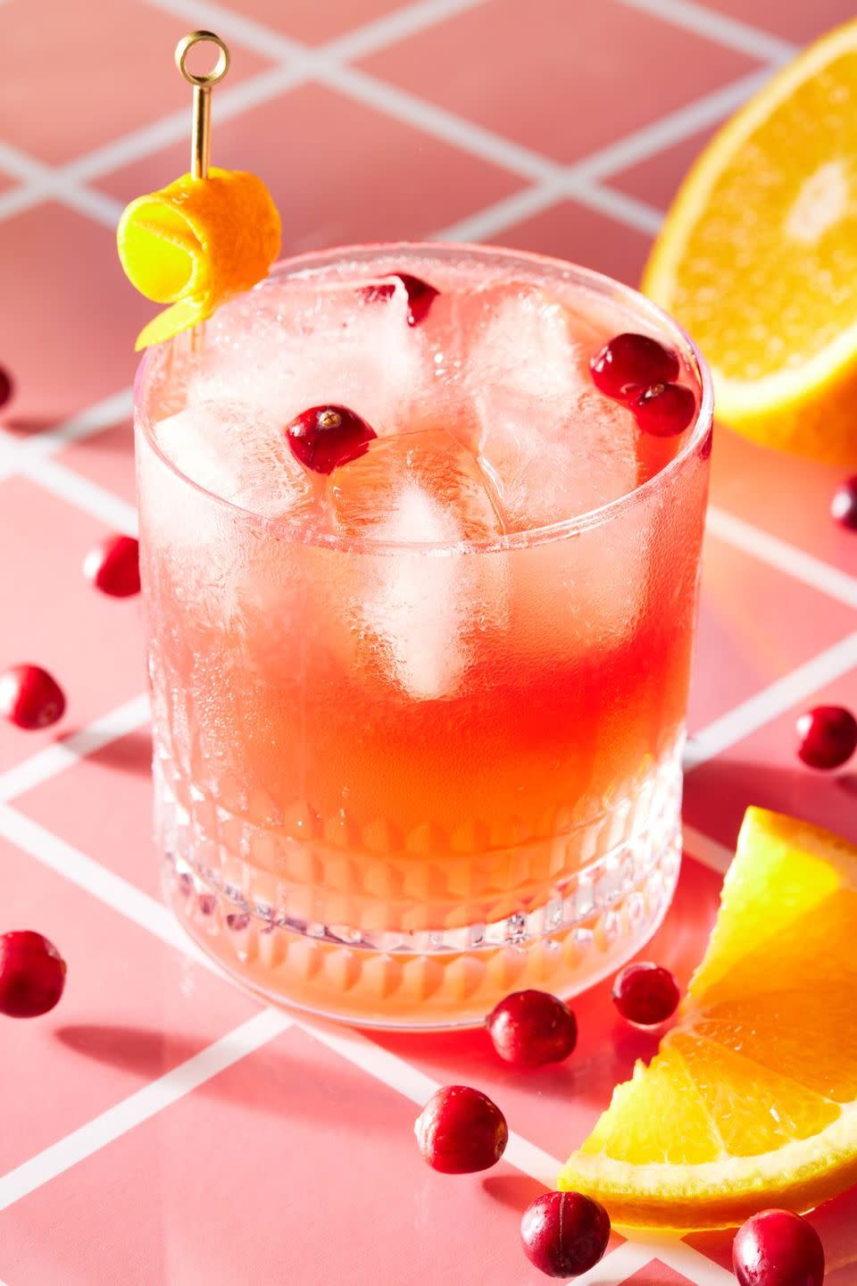 Cranberry Orange Whiskey Sour