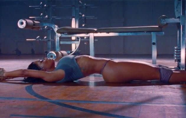 Teyana in the original clip. Source: Tidal