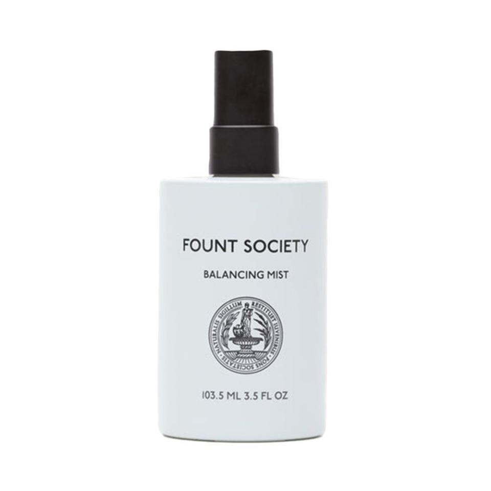 <p><a href="https://go.redirectingat.com?id=74968X1596630&url=https%3A%2F%2Ffountsociety.com%2Fproducts%2Fbalancing-face-mist&sref=https%3A%2F%2F" rel="nofollow noopener" target="_blank" data-ylk="slk:Shop Now;elm:context_link;itc:0;sec:content-canvas" class="link ">Shop Now</a></p><p>Balancing Face Mist</p><p>fountsociety.com</p><p>$33.60</p>