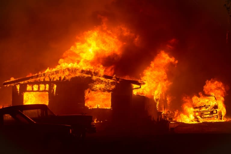 Fire crews equipped with planes and helicopters in the US state of California were making steady progress against 11 active blazes fueled by searing temperatures and high winds