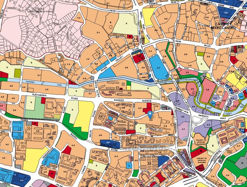 URA master plan of Havelock Road BTO