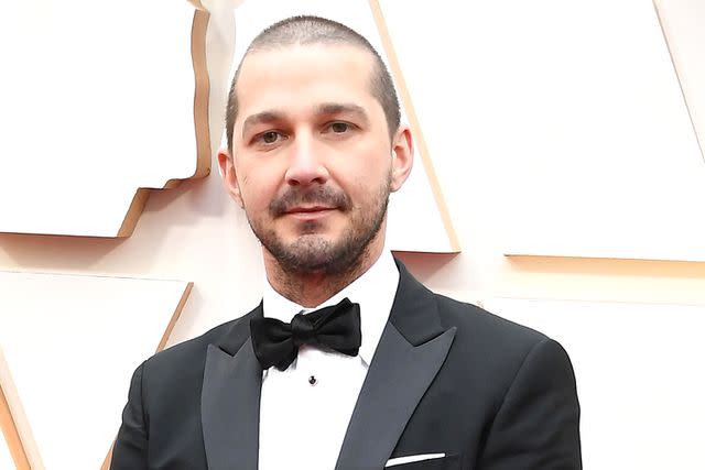 <p>Steve Granitz/WireImage</p> Shia LaBeouf at the 92nd annual Academy Awards on Feb. 9, 2020