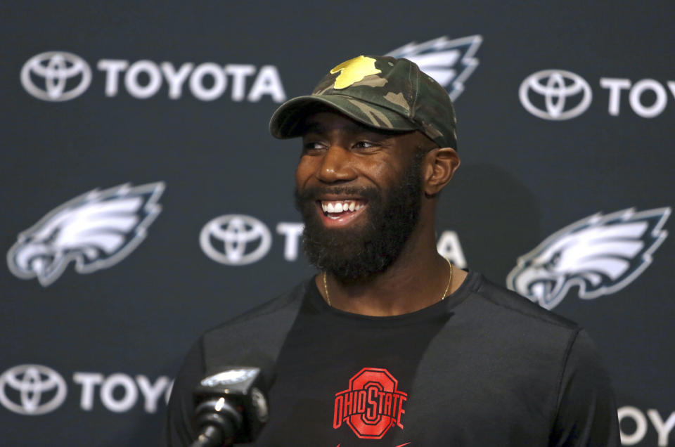 Philadelphia Eagles safety malcolm Jenkins invited a recently-released prisoner to Super Bowl LII. (AP)