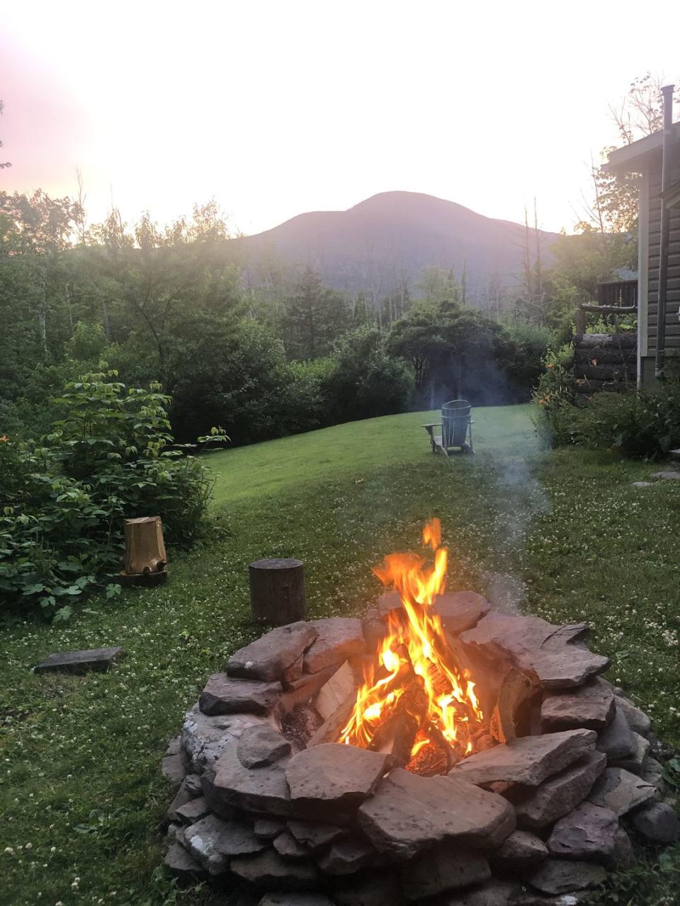 yard in the catskills