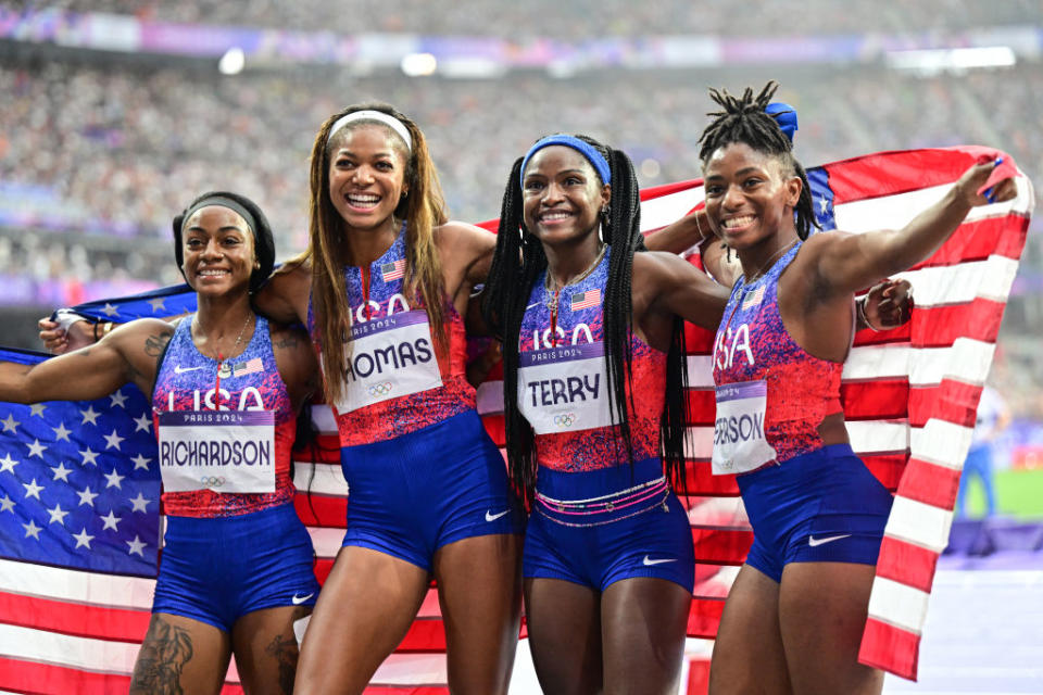 Sha’Carri Richardson And Gabby Thomas Lead Women’s 4×100 Relay Team To