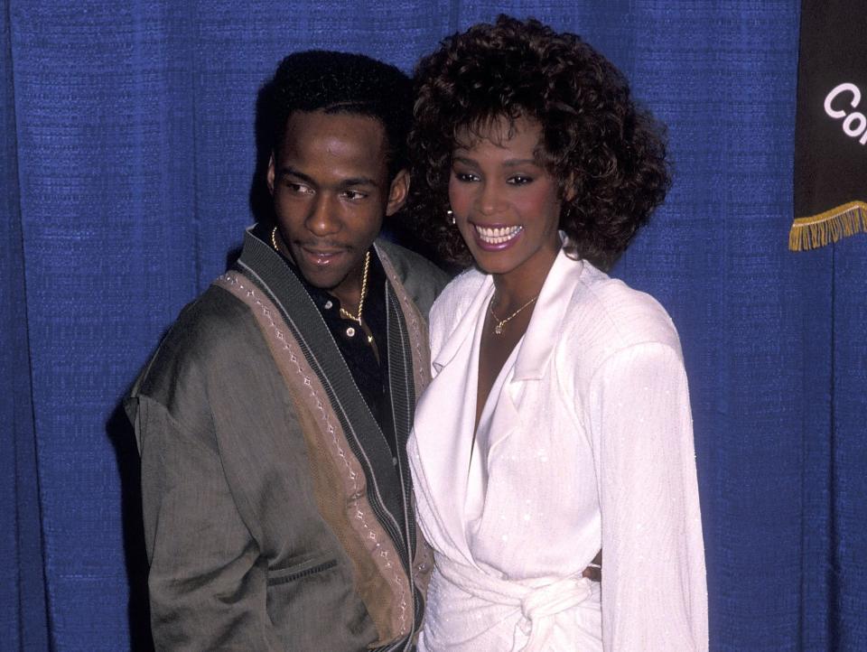 Whitney Houston and Bobby Brown