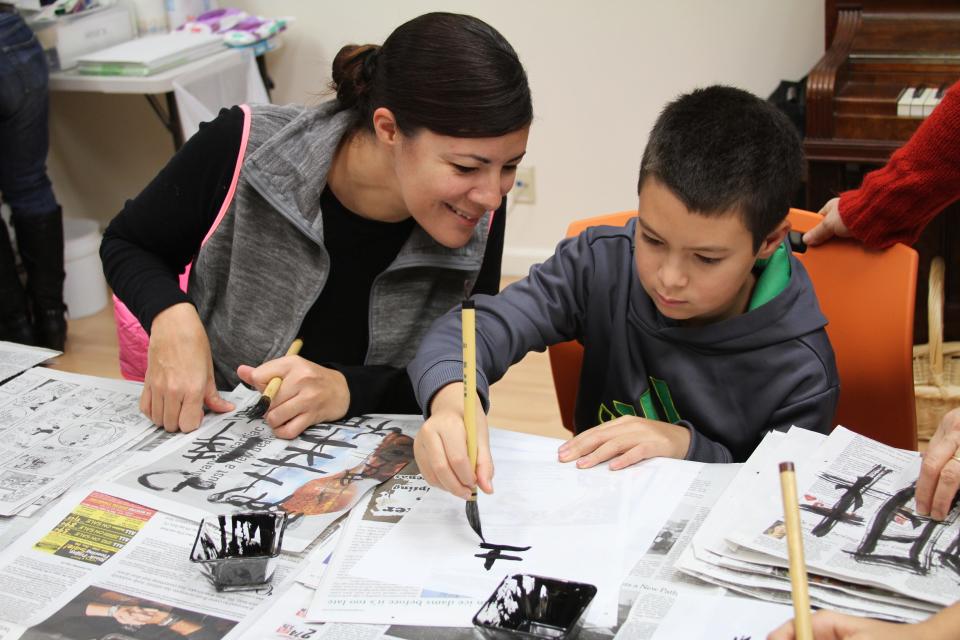 Kakizome, the ritualized first calligraphy writing of the year, will be offered at Arts Mid-Hudson in January 2024.