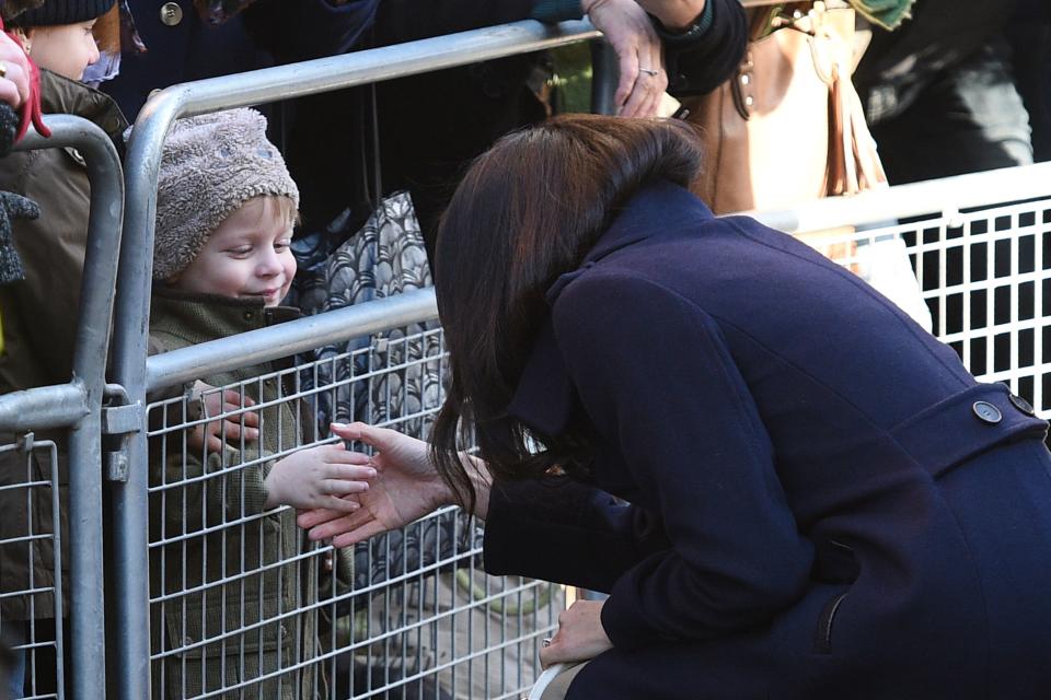 Harry isn't in this one, but Wood was struck by Meghan's almost <a href="https://www.huffingtonpost.com/topic/princess-diana">Princess Diana-esque</a> ease and humility&nbsp;with the public.&nbsp;<br /><br />"I loved how she bent down to get close to children," she said. "When she's interacting with each person,&nbsp;she greets them&nbsp;and makes it a private conversation, which is pretty incredible considering this is the first time she's out in an official capacity."