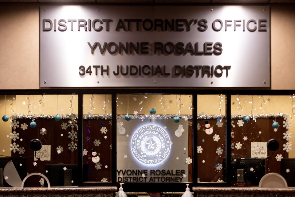 The District Attorney's Office is on the second floor of the El Paso County Courthouse at 500 E. San Antonio St. As of Tuesday, Yvonne Rosales' name still was displayed.