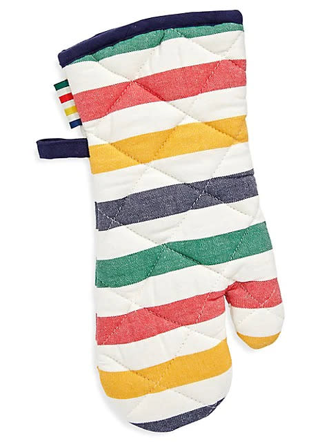 HBC Stripes Multistripe Oven Mitt. Image via Hudson's Bay.