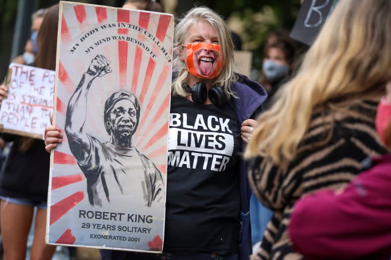 Black Lives Matter protest in Kew, London