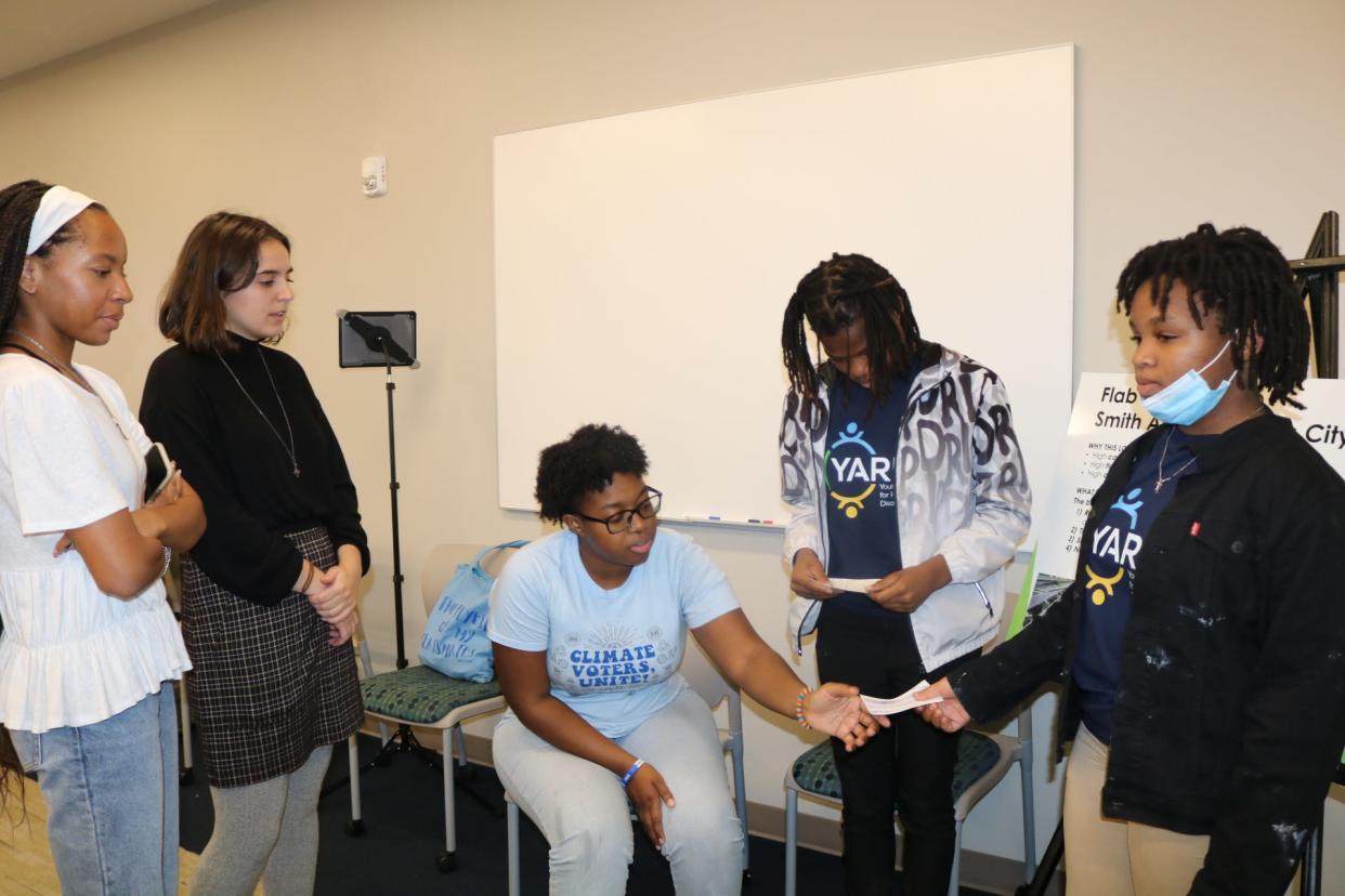 Student advisors from Georgia Tech and Savannah State University worked with students throughout the program to research, make and interpret maps and develop resiliency plans.