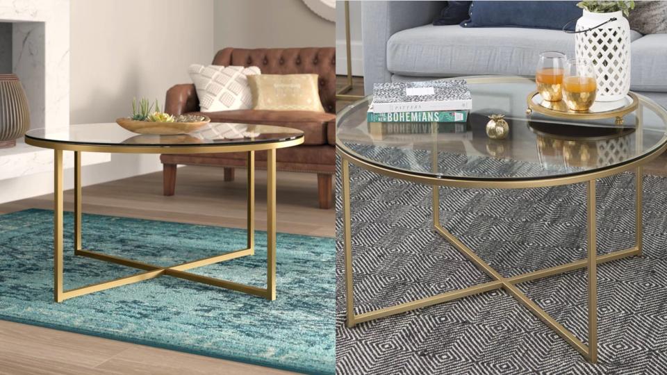 This coffee table looks way more expensive than it actually is.