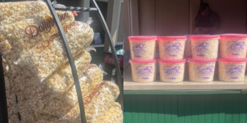 Dollywood-branded popcorn