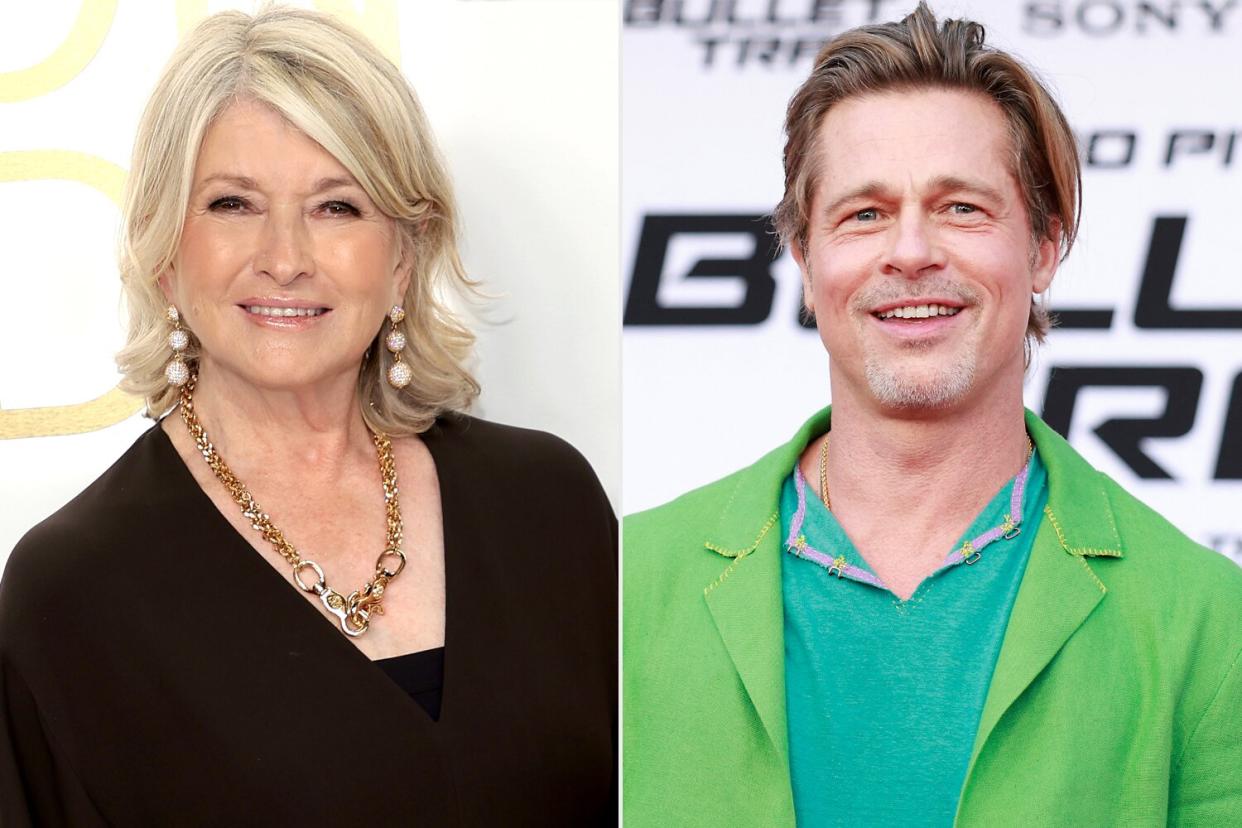 Martha Stewart; Brad Pitt