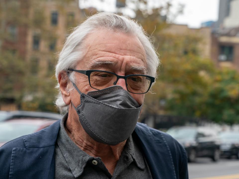 Robert De Niro outside of Manhattan Federal Court