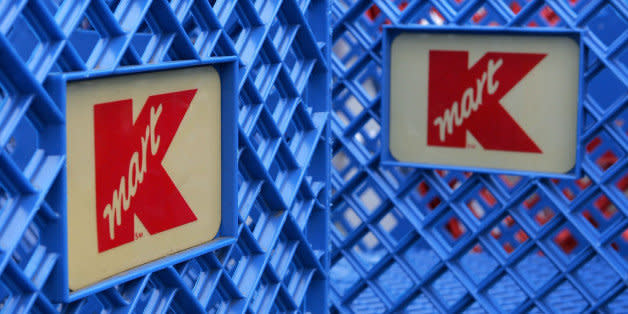 SAN MATEO, CA - MARCH 24:  Shopping carts with  the K-Mart logo are seen at a K-Mart store March 24, 2005 in San Mateo, California. Shareholders agreed on Kmart Holding Corp.'s $12.3 billion acquisition of Sears, Roebuck and Co., helping the two struggling rivals to combine into the nation's third-largest retailer. (Photo by Justin Sullivan/Getty Images) (Photo: )