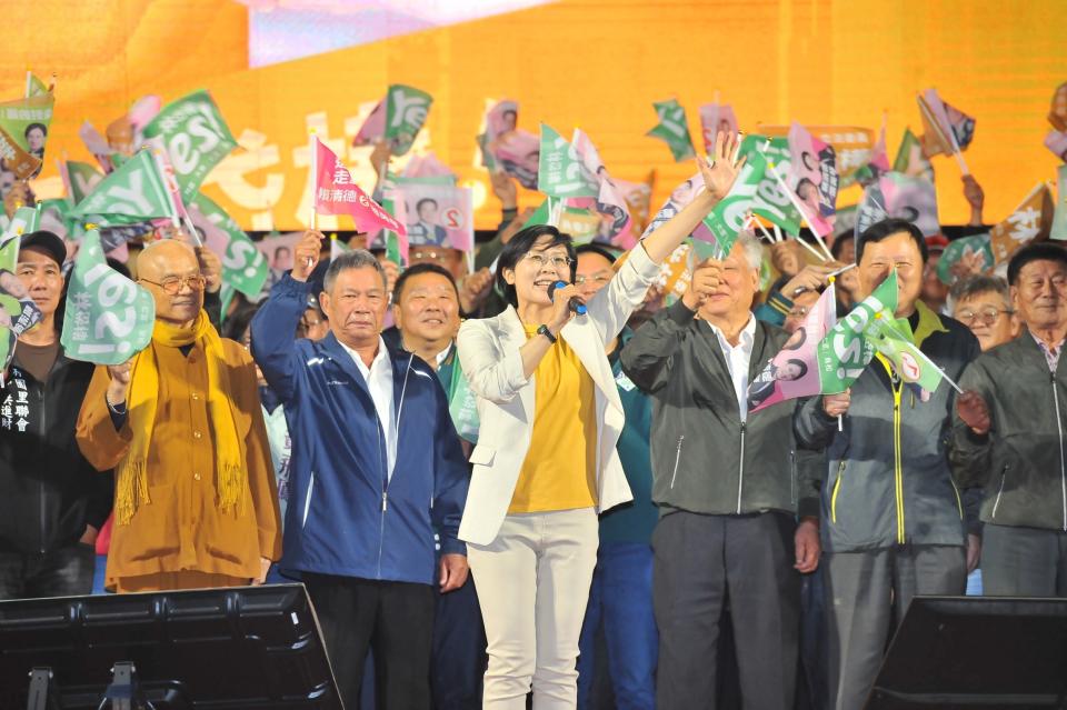 挑戰7連霸成功 立委林岱樺懷感恩的心繼續拼。（圖/取自林岱樺競總）