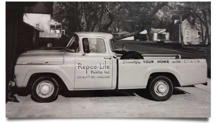 A RepcoLite Paints delivery truck.