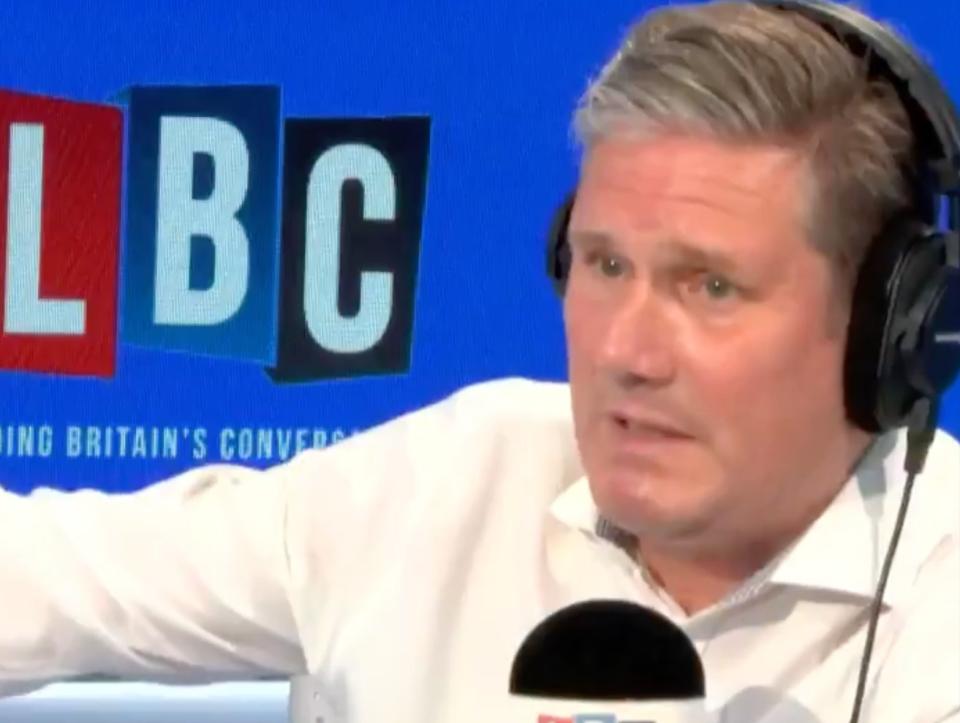 Keir Starmer speaking on LBC radio (LBC Radio)