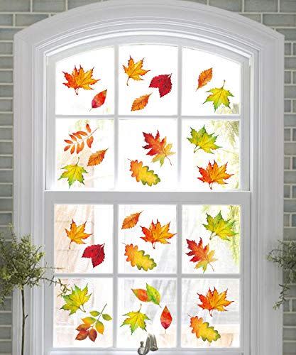 <p><strong>Moon Boat</strong></p><p>amazon.com</p><p><strong>$6.99</strong></p><p>Halloween doesn't have to be all about goblins and ghouls, you know. These fall leaf window clings are perfectly suited to the season! Bonus: The 350-piece set includes Thanksgiving-themed window clings too.</p>