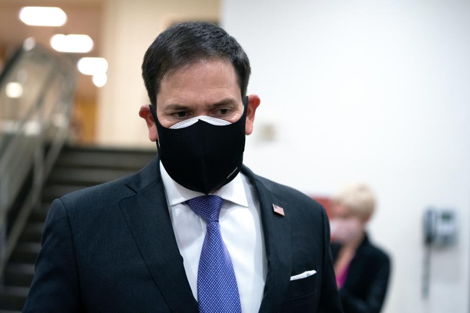 Sen. Marco Rubio, R-Fla., said he would not let his anger over the Capitol riot "lead me into supporting a dangerous constitutional precedent."