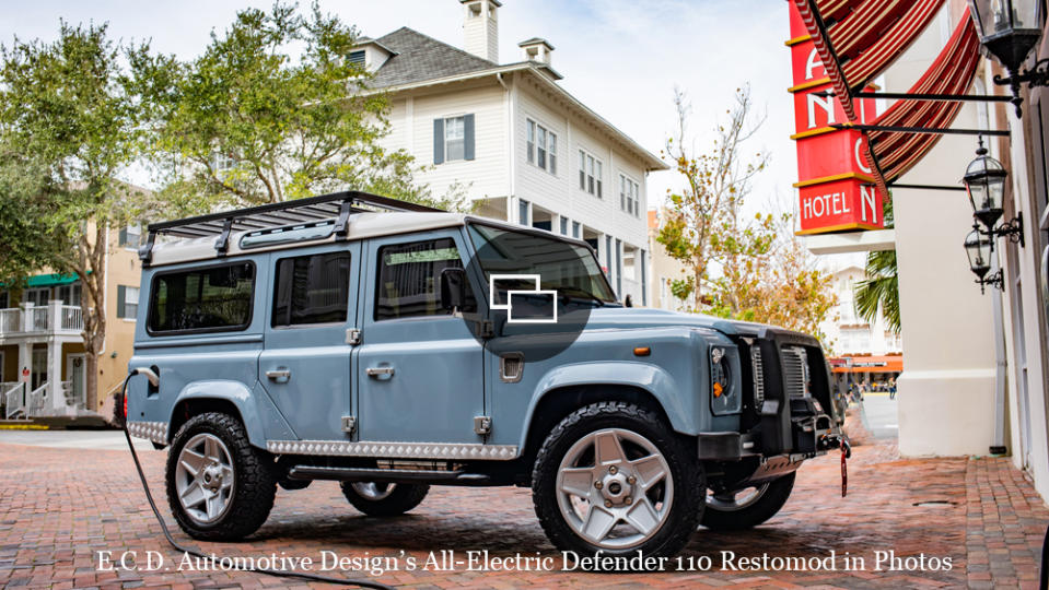 E.C.D. Automotive Design's Project Britton, an all-electric Defender 110 restomod.