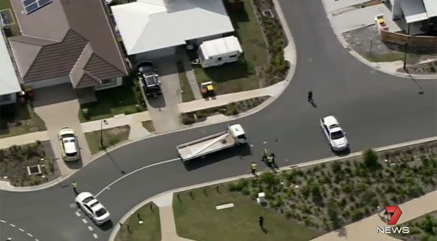 Police say initial information suggests the child was riding a scooter on a footpath when he rode into the path of a truck. Source: 7News.