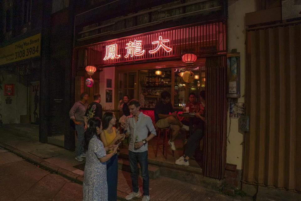  Un bar en el barrio de Wan Chai. (Anthony Kwan/The New York Times)